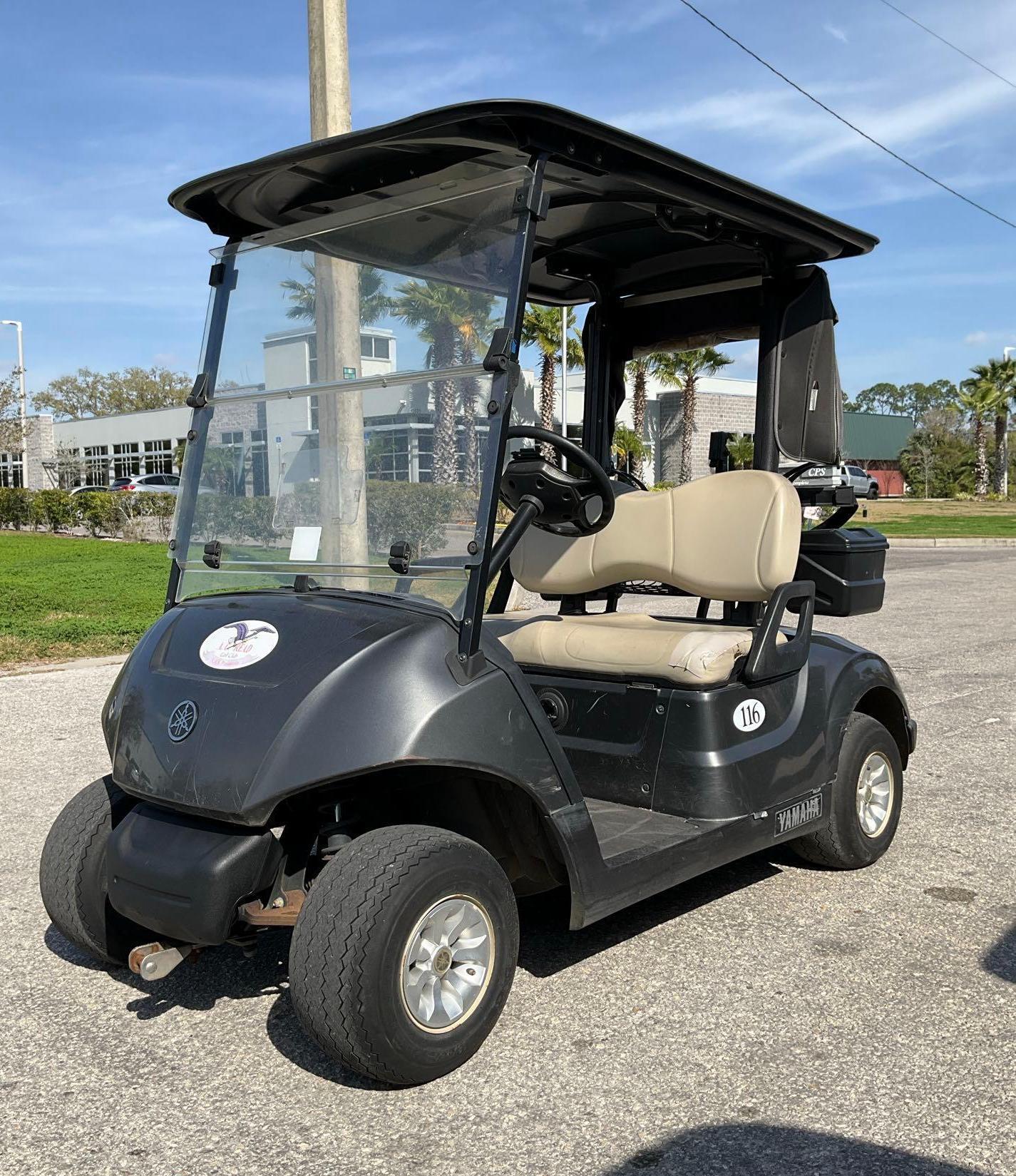 2019 YAMAHA GOLF CART MODEL DR2E19, ELECTRIC, 48VOLTS, BILL OF SALE ONLY , BATTERY CHARGER INCLUD...