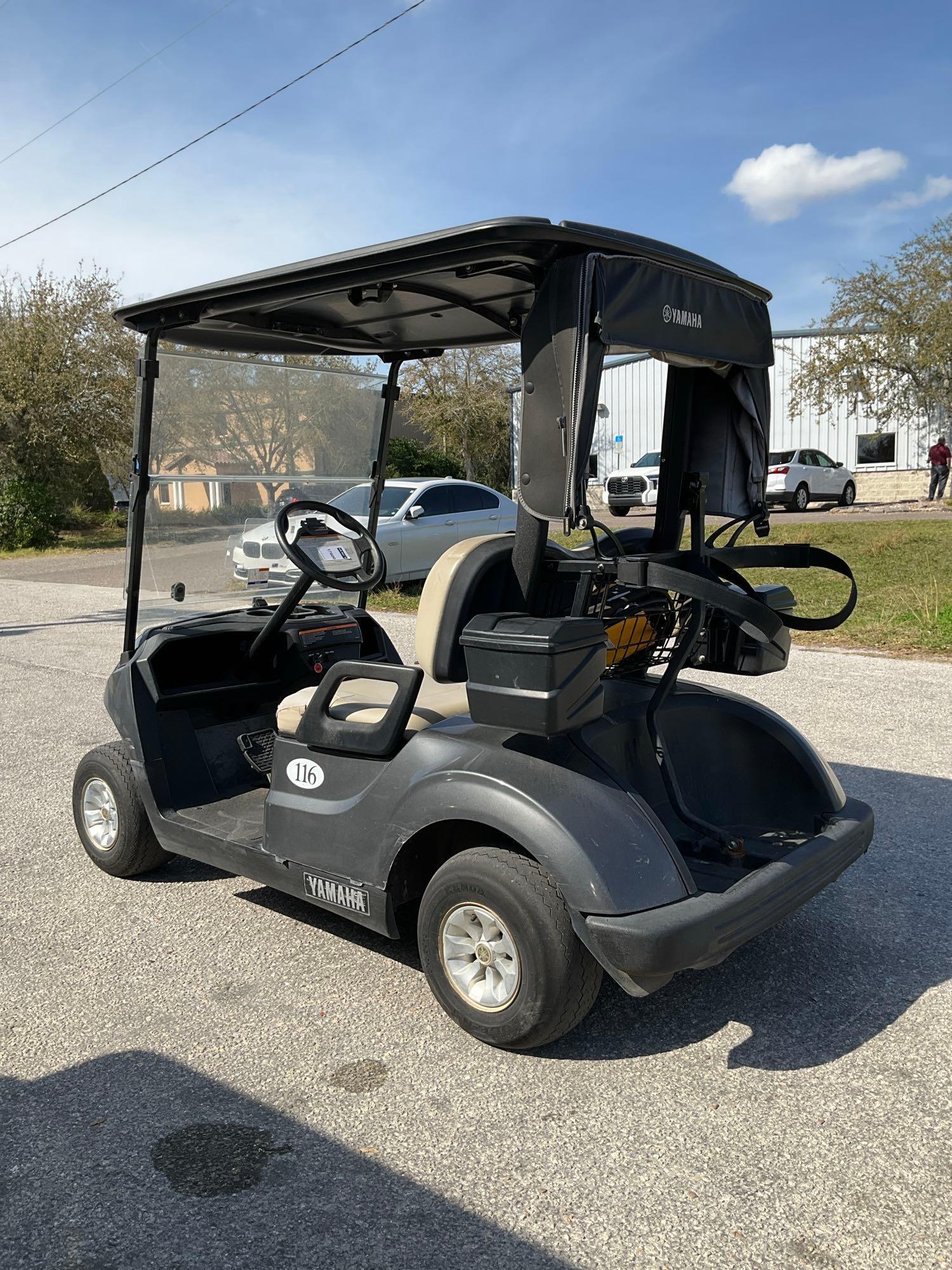 2019 YAMAHA GOLF CART MODEL DR2E19, ELECTRIC, 48VOLTS, BILL OF SALE ONLY , BATTERY CHARGER INCLUD...