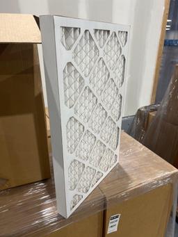 PALLET OF UNUSED AIR FILTERS. 16x25x2.