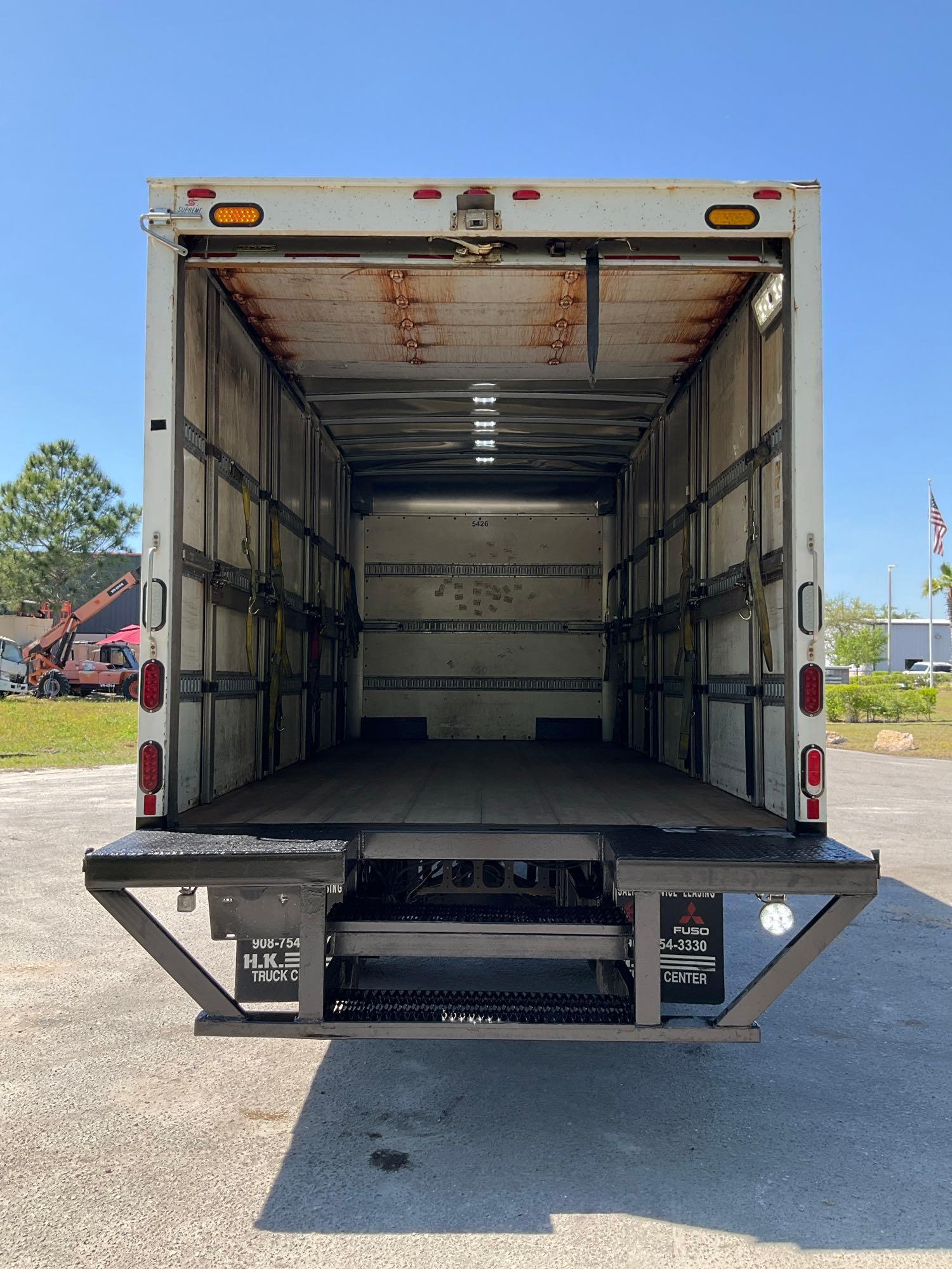 2017 HINO 740 BOX TRUCK, DIESEL , APPROX GVWR 17,950 LBS, BOX BODY APPROX 18FT, ETRACKS, BACK UP ...