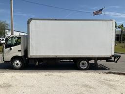 2017 HINO 740 BOX TRUCK, DIESEL , APPROX GVWR 17,950 LBS, BOX BODY APPROX 18FT, ETRACKS, BACK UP ...