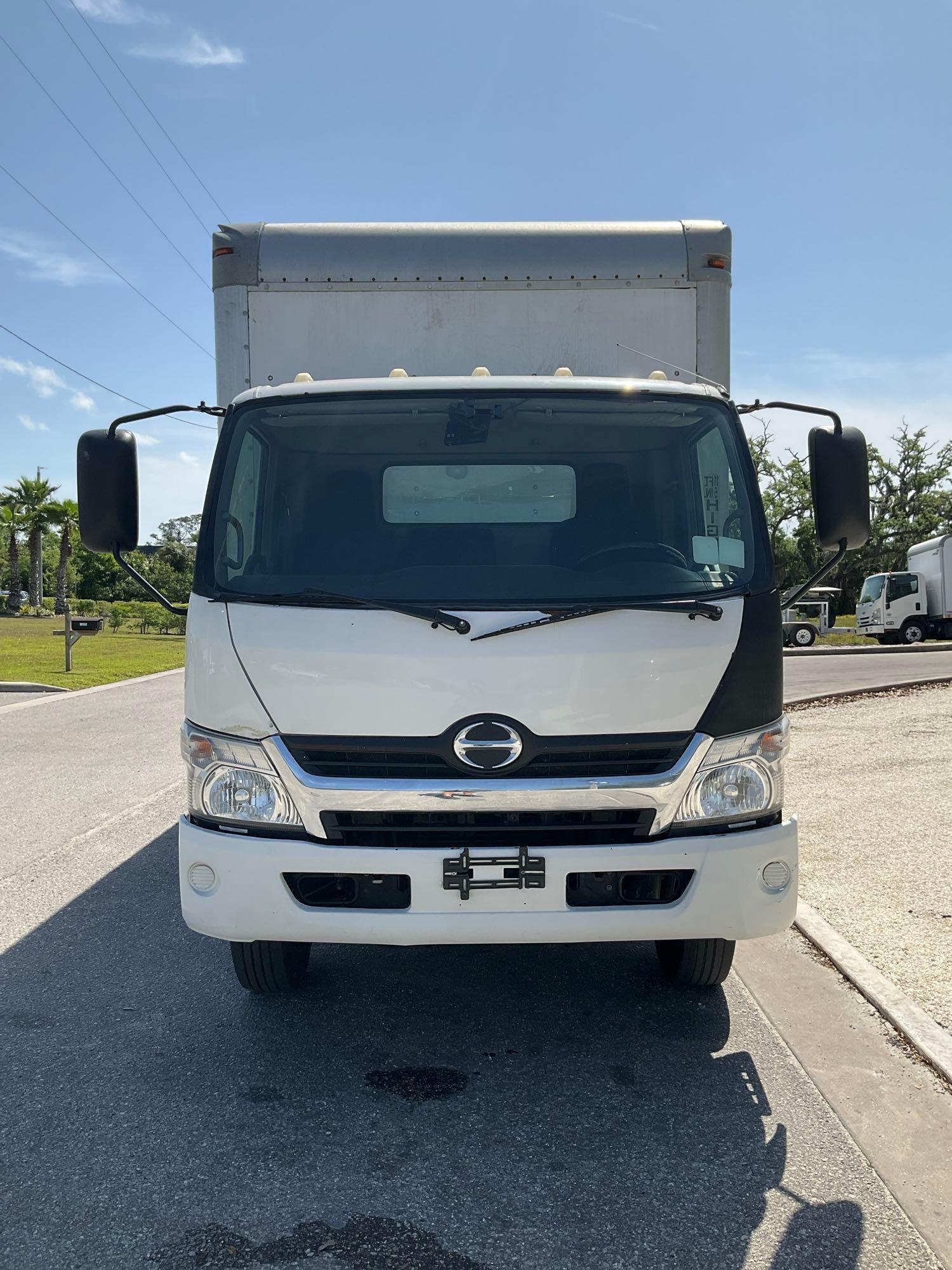 2017 HINO 740 BOX TRUCK, DIESEL , APPROX GVWR 17,950 LBS, BOX BODY APPROX 18FT, ETRACKS, BACK UP ...