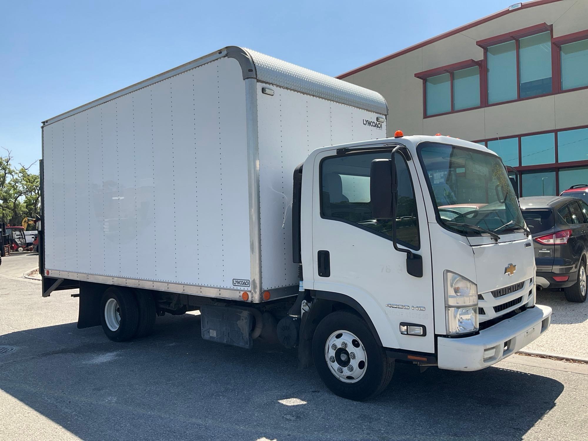 2018 CHEVROLET 7500XD BOX TRUCK, DIESEL, APPROX GVWR 14500, BOX BODY APPROX 16FT, POWER LOCKS & W...