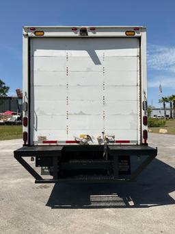 2017 HINO 740 BOX TRUCK,  DIESEL , APPROX GVWR 17,950 LBS, BOX BODY APPROX 18FT,  ETRACKS, BACK U...