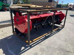 UNUSED GIYI FORESTRY MULCHER ATTACHMENT FOR UNIVERSAL SKID STEER, APPROX 72" 