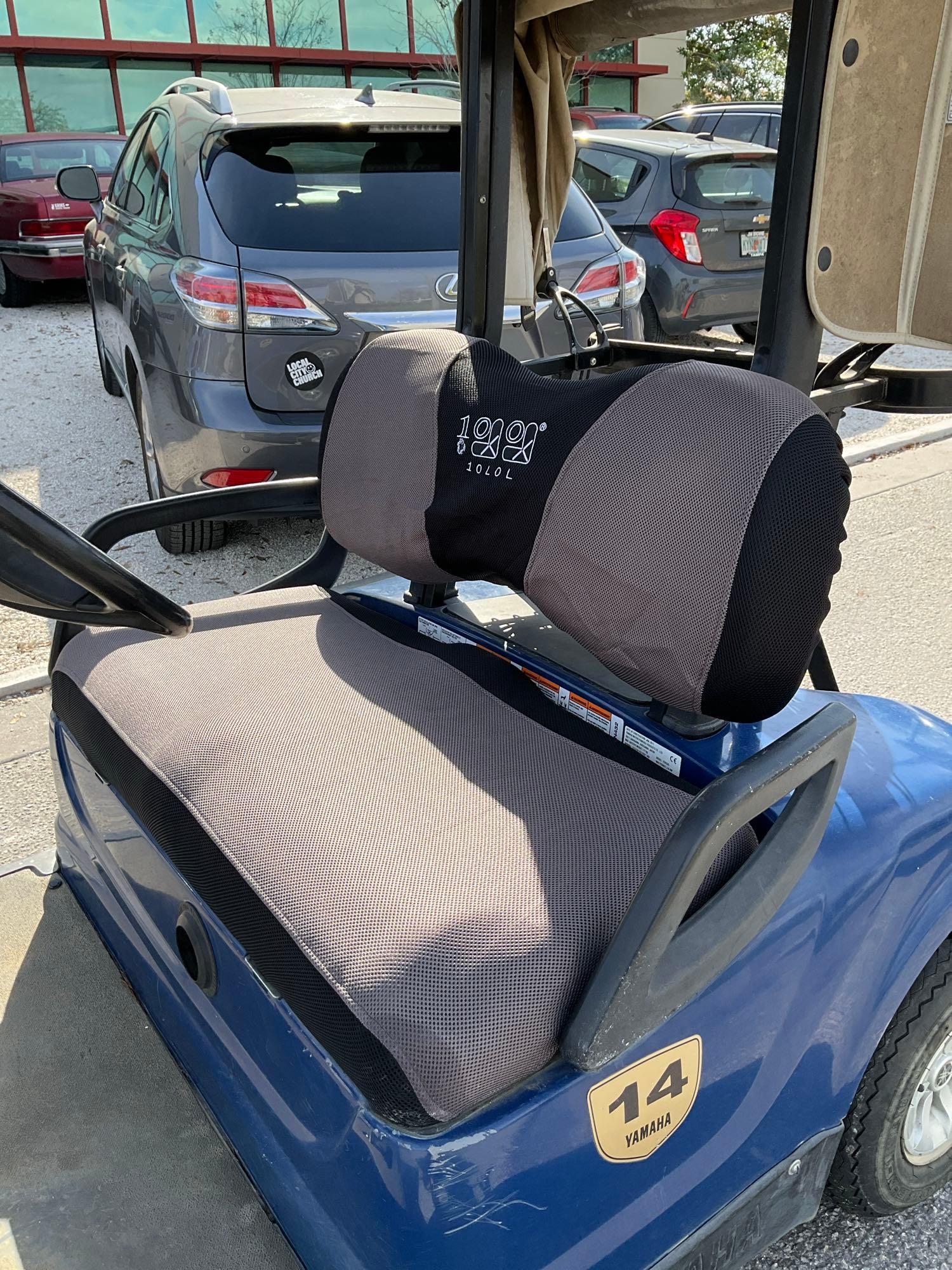 2015 YAMAHA GOLF CART MODEL YDREX5, ELECTRIC, 48VOLTS, BILL OF SALE ONLY , BATTERY CHARGER INCLUD...