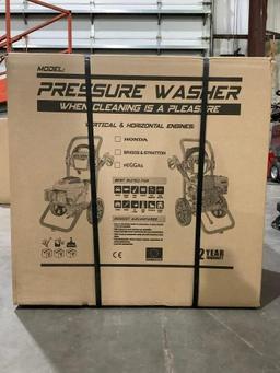 UNUSED WASPPER PRESSURE WASHER MODEL W3100VA, GAS POWERED, APPROX 3100PSI, APPROX 2.9 GPM, APPROX...