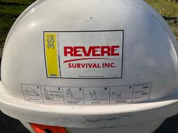 2018 REVERE SURVIVAL 3SI U.S.C.GAPPROVED THROW OVERBOARD LIFERAFT CO2 INFLATABLE MODEL SMLR-A I, ...