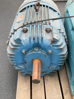 GENERAL ELECTRIC TRI 55 CLAD INDUCTION MOTOR MODEL 5K4405B2Y17, 60 HP, 1770 RPM, 208-220/440 V, 3