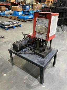 GATES POWER CRIMP WITH STEEL WORK TABLE, ELECTRICAL SHORT