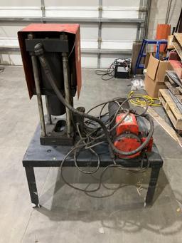 GATES POWER CRIMP WITH STEEL WORK TABLE, ELECTRICAL SHORT