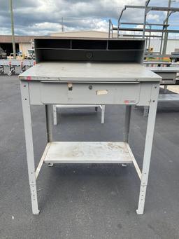 ULINE WORK TABLE , APPROX 35? W x 30? L x 50? T