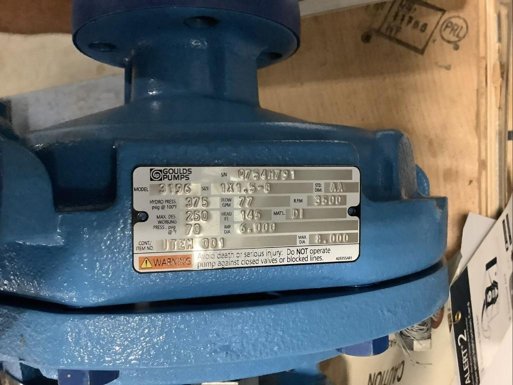 GOULD PUMPS 3196 I-ALERT BLUETOOTH CENTRIFUGAL PUMP 1 X 1.5-8 250PSI 3500RPM