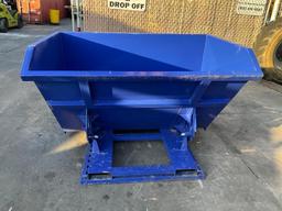 UNUSED 1.5 YARD SELF DUMPING HOPPER WITH FORK POCKETS