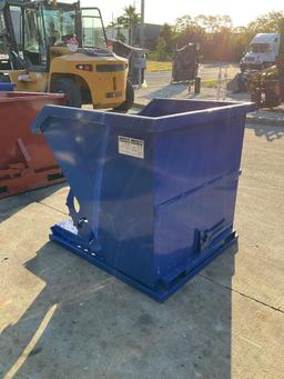 UNUSED 1 CU YARD SELF DUMPING HOPPER WITH FORK POCKETS