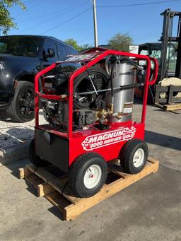 UNUSED 2024 MAGNUM 4000 SERIES GOLD HOT WATER PRESSURE WASHER,DIESEL GAS POWER, ELECTRIC START,