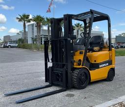 CATERPILLAR FORKLIFT MODEL GC20K, LP POWERED, APPROX MAX CAPACITY 4000LBS, APPROX MAX HEIGHT 160"