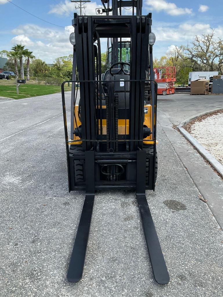 CATERPILLAR FORKLIFT MODEL GC20K, LP POWERED, APPROX MAX CAPACITY 4000LBS, APPROX MAX HEIGHT 160"