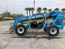 GENIE TELEHANDLER MODEL GTH-844, DIESEL, 4x4, APPROX MAX CAPACITY 8000LBS, APPROX ,CAB TILT, FOAM