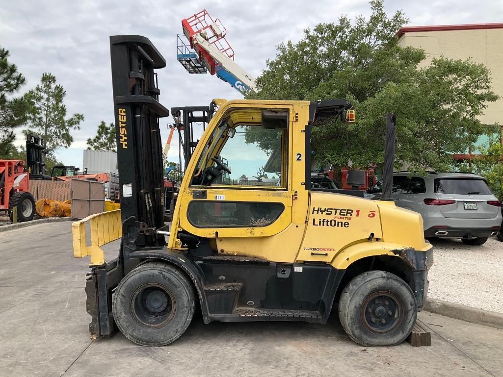 2017 HYSTER FORTIS FORKLIFT MODEL H155FT, KUBOTA DIESEL, APPROX MAX CAPACITY 13650, MAX HEIGHT 17...