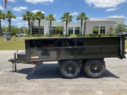 UNUSED 2024 CARRY-ON DUMP TRAILER MODEL TRA/REM 6X10DUMPDO10K-24HS, GVWR 9990,...APPROX 10FT DECK...