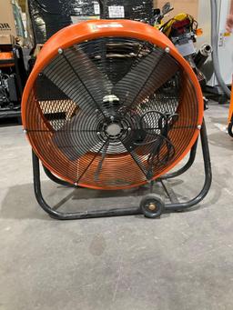 UNUSED 24in MAX AIR PORTABLE BARREL FAN