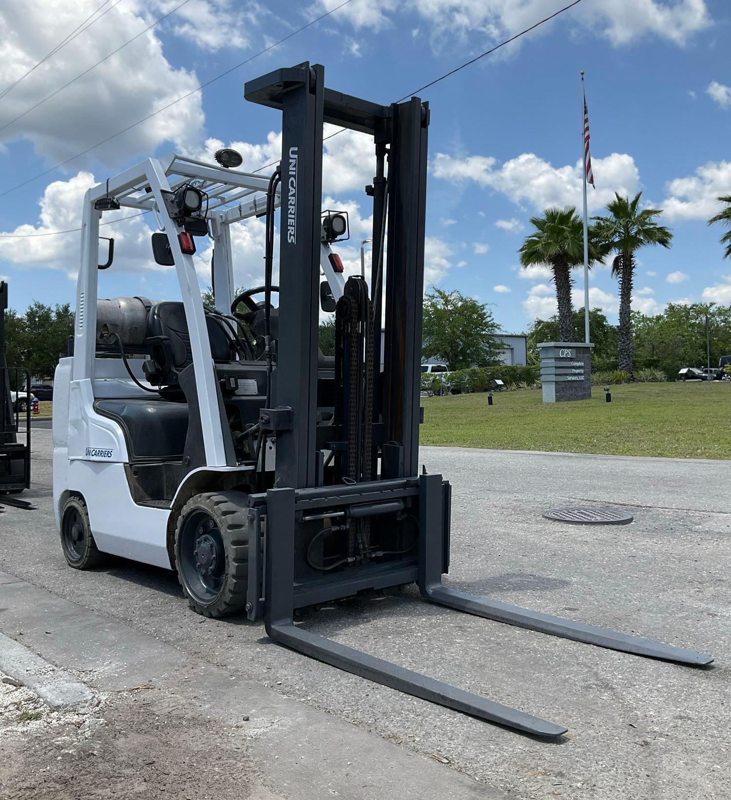 2018 UNICARRIERS FORKLIFT MODEL MCP1F2A28LV, LP POWERED, APPROX MAX CAPACITY 5200