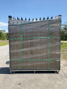 UNUSED HEAVY DUTY DECORATION 14FT GATE, 2 PIECES PER SET, ( PLEASE NOTE RACK NOT INCLUDED , STOCK...