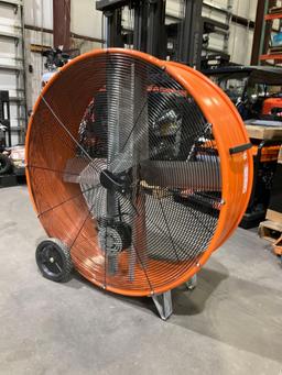 UNUSED 42in MAX AIR PORTABLE BARREL FAN