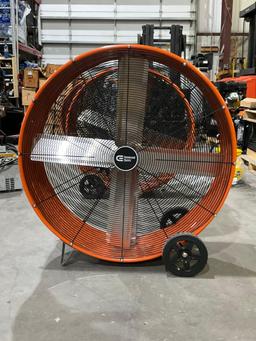 UNUSED 42" COMMERCIAL ELECTRIC PORTABLE BARREL FAN