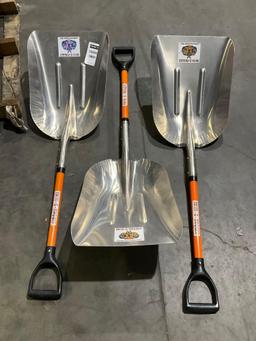 3 RHIN-O-RUGGED SHOVELS...