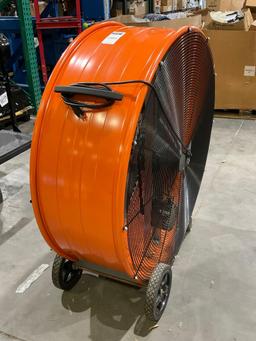 UNUSED 42" COMMERCIAL ELECTRIC PORTABLE BARREL FAN