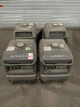 4 ALPHA GEN MODEL DCX3000 PORTABLE GENERATORS, ALL RUN...