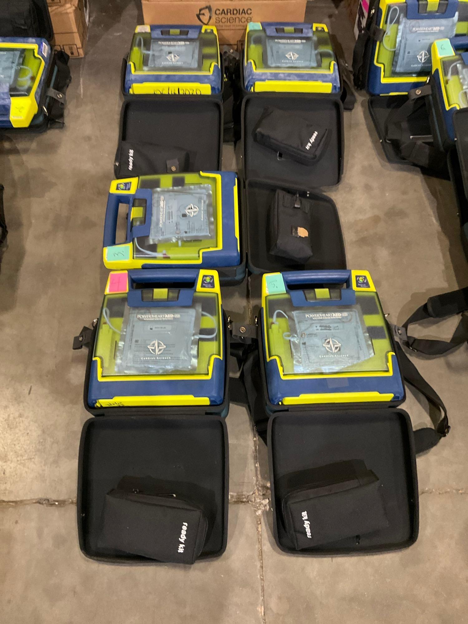 5 CARDIAC SCIENCE AUTOMATED EXTERNAL DEFIBRILLATORS...