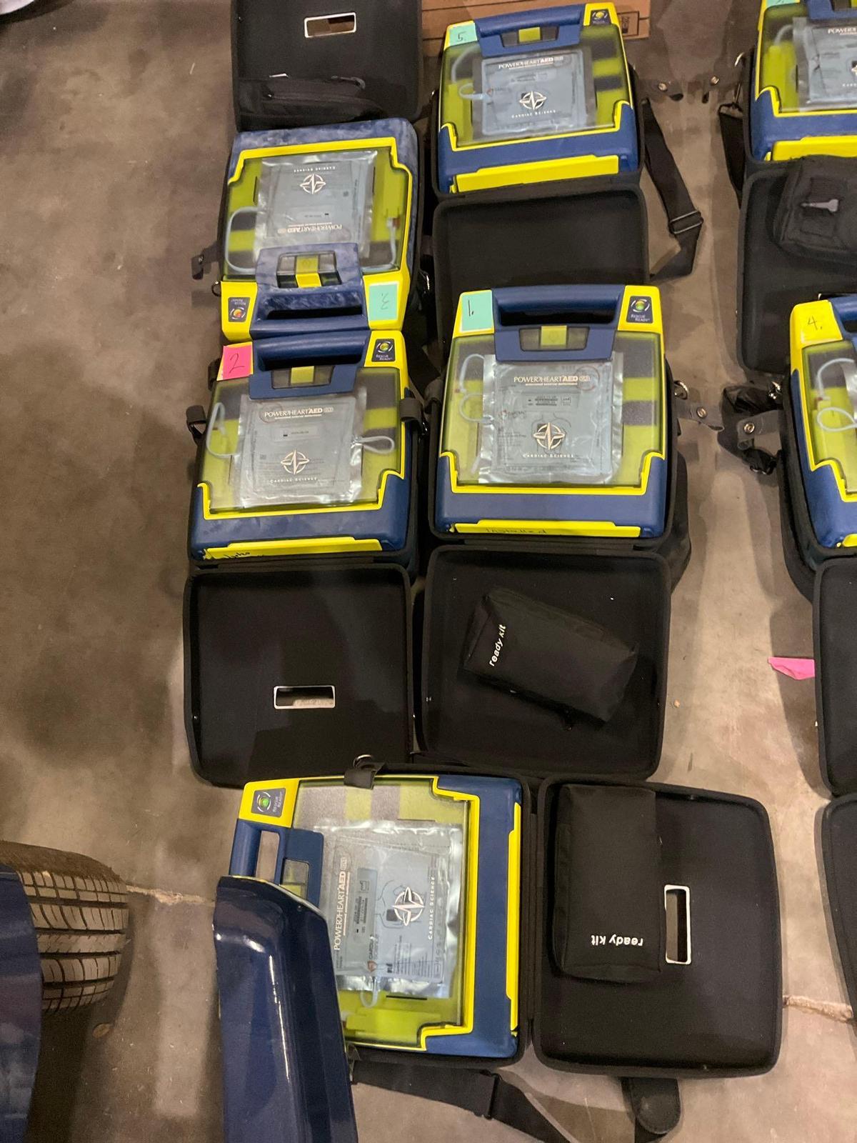 5 CARDIAC SCIENCE AUTOMATED EXTERNAL DEFIBRILLATORS...