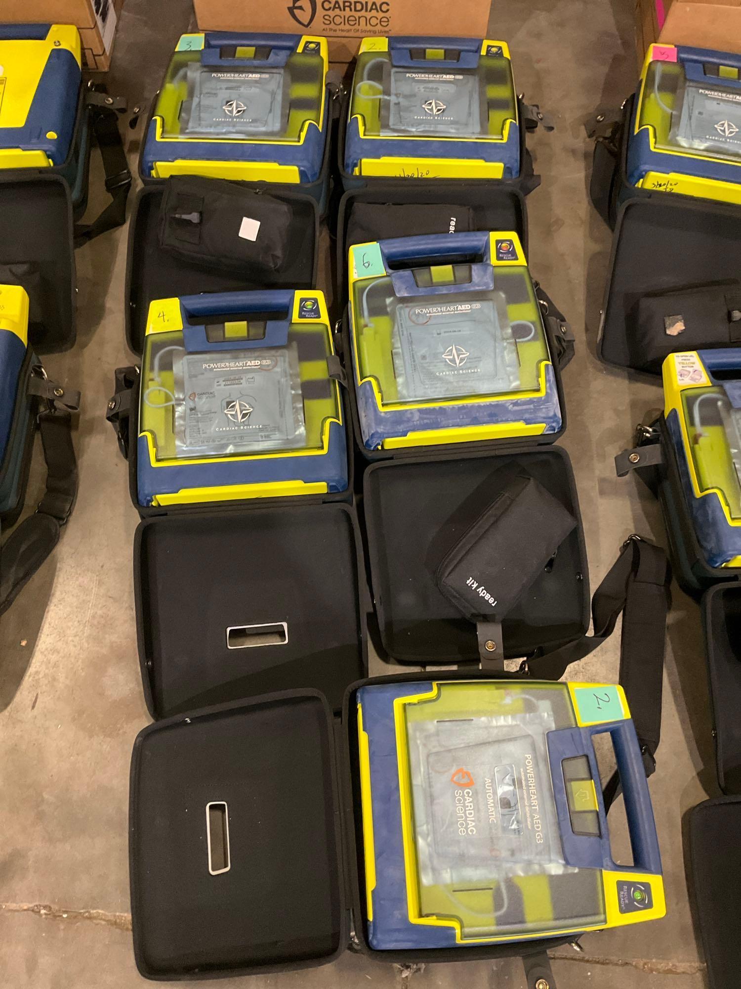 5 CARDIAC SCIENCE AUTOMATED EXTERNAL DEFIBRILLATORS...