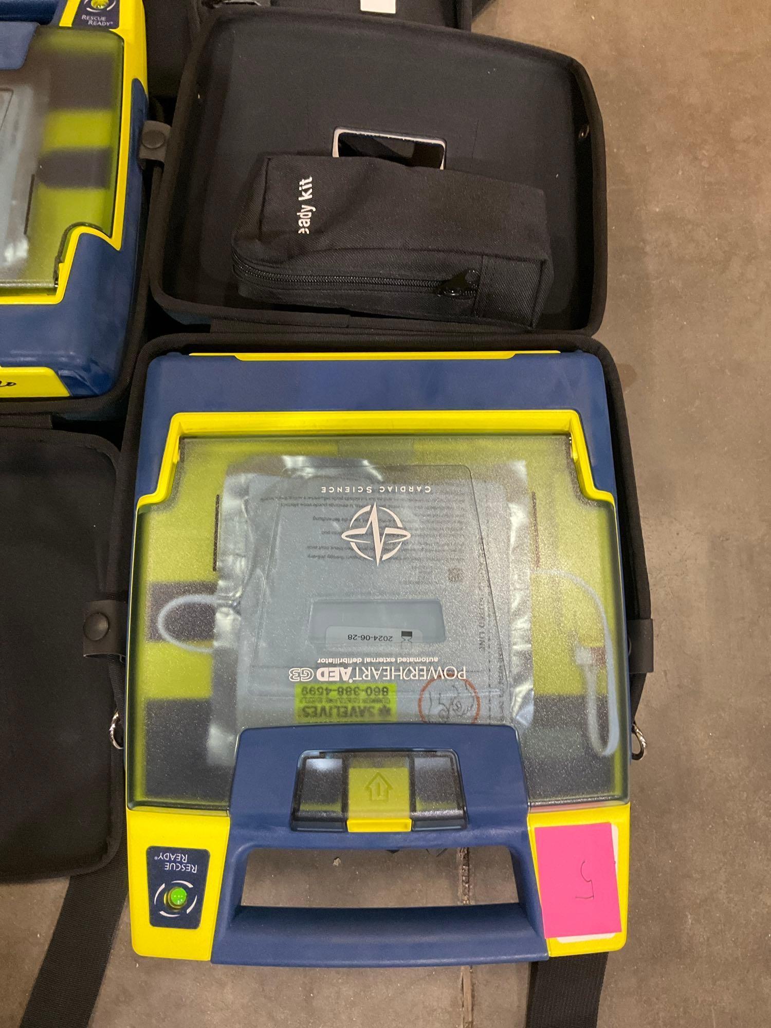 4 CARDIAC SCIENCE AUTOMATED EXTERNAL DEFIBRILLATORS...