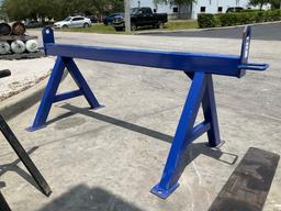 UNUSED SAWHORSE, APPROX 80in LONG...