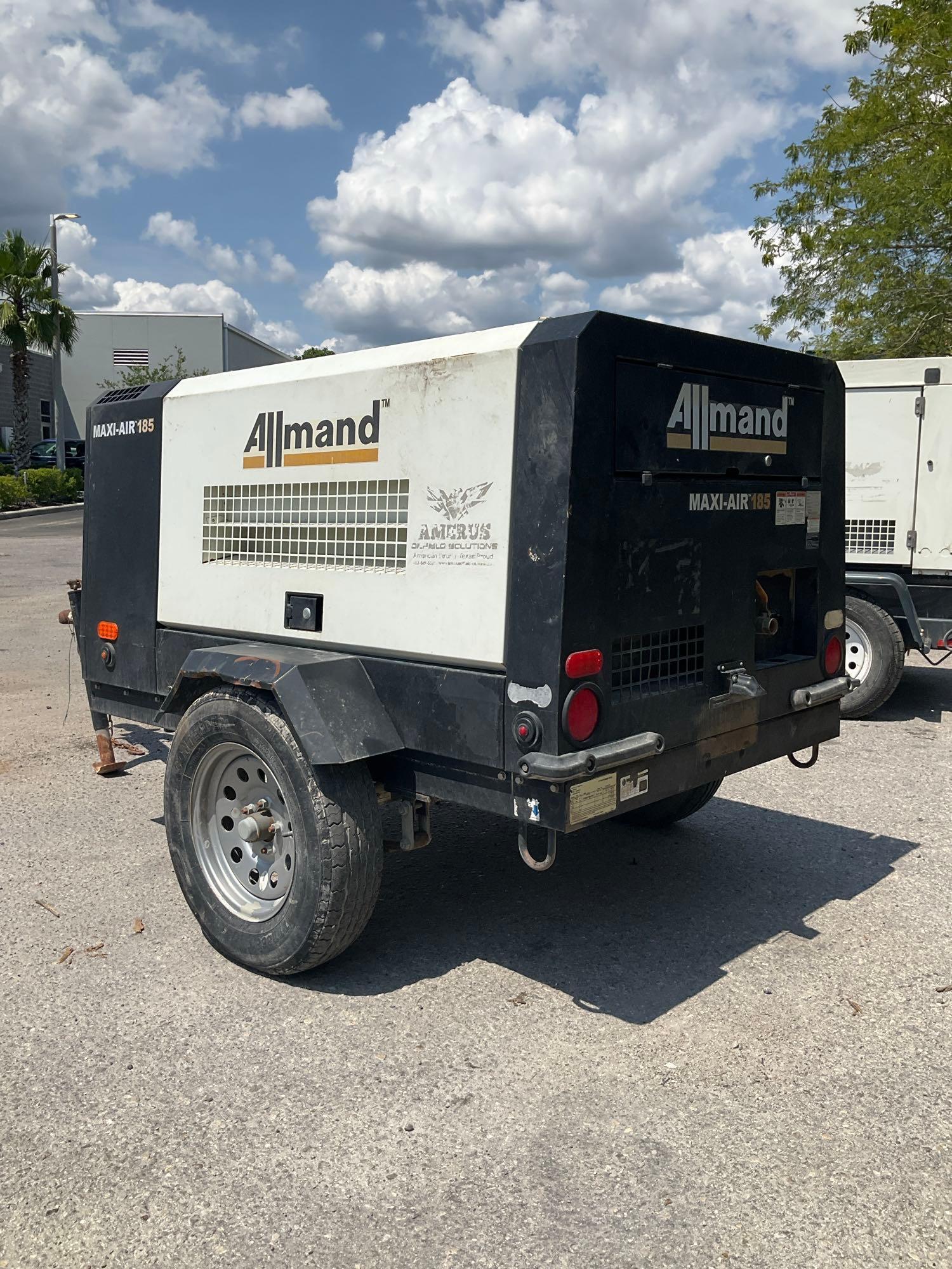 2018/2019 ALLMAND MAXI-POWER MA185-6E1 COMPRESSOR, DIESEL, TRAILER MOUNTED, NORMAL OPERATING