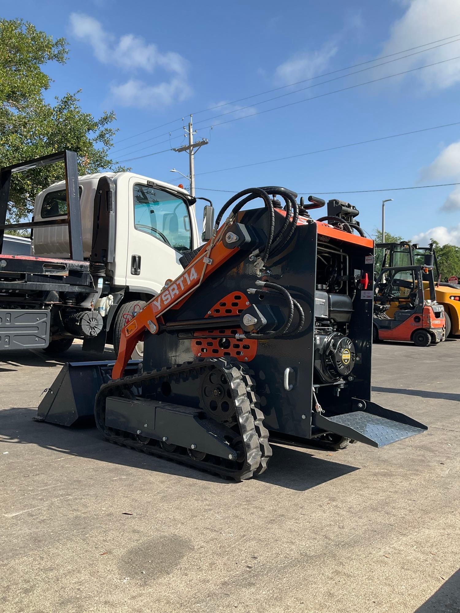 2023 AGT COMPACT SKID STEER LOADER MODEL YSRT14, GAS POWERED, ELECTRIC START, RUBBER TRACKS,TOOL ...