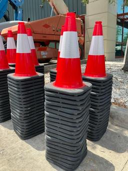 20 SAFETY CONES, 18in TALL