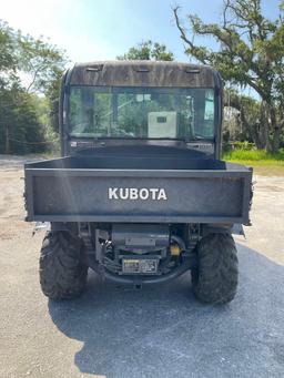 KUBOTA RTV1100 UTV WITH ...REAL TREE HARDWOODS WRAP, DIESEL, 4X4, HYDRAULIC DUMP BED, HITCH, BILL...