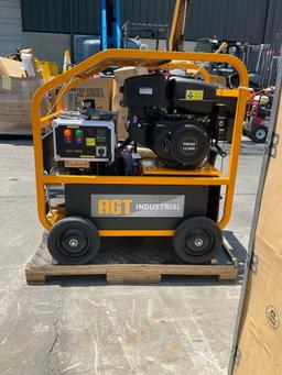 UNUSED AGT INDUSTRIAL HPW4000 HOT WATER PRESSURE WASHER,GAS POWER, DIESEL BURNER, ELECTRIC START,...