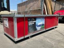 UNUSED CHERY SINGLE TRUSS CONTAINER SHELTER MODEL C2040, APPROX 20FT...W x 40FT L GREATER SEAM ST...