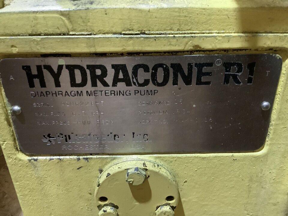 HYDRACONE R1 DIAPHRAGM METERING PUMP W/ BALDOR MOTOR
