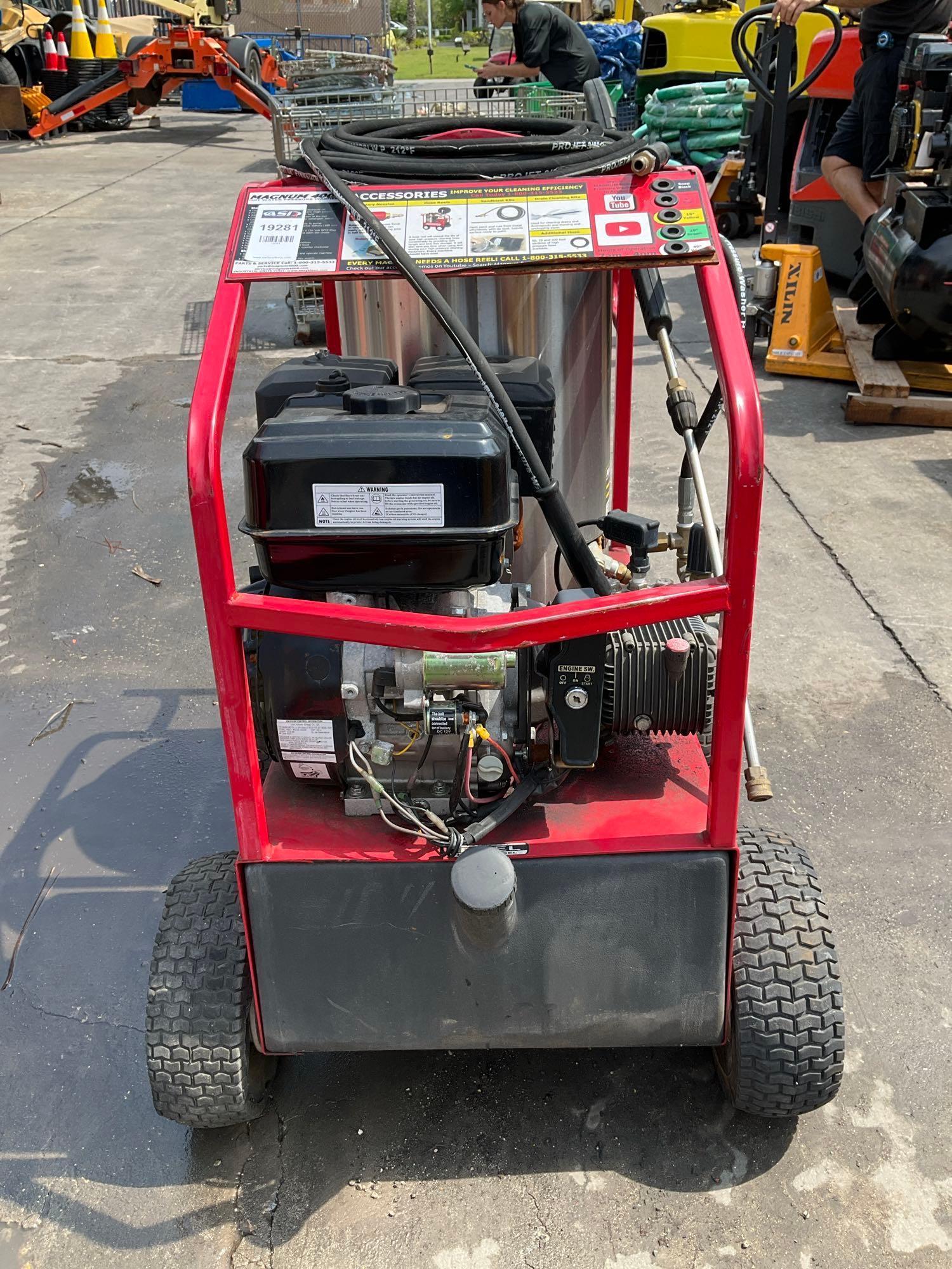 2022 MAGNUM 4000 SERIES GOLD HOT WATER PRESSURE WASHER,DIESEL GAS POWER, ELECTRIC START, APPROX 4...