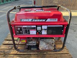 GENTRON PRO2 7500W GENERATOR MIDEL GG7500, GAS POWERED, APPROX 120/240 RATED VOLTS, SINGLE PHASE,