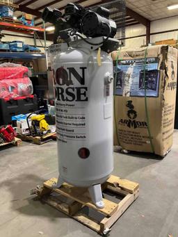 UNUSED 2023 IRON HORSE 60 GAL TANK AIR COMPRESSOR MODEL IH6160V1, APPROX 11.2 CFM @ 100 PSI, APPROX
