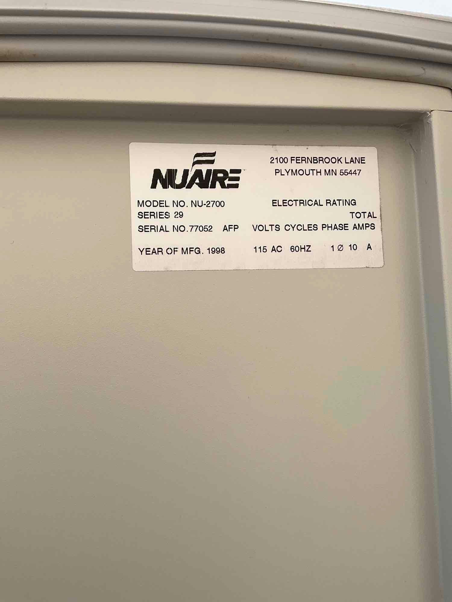 NUAIRE LABORATORY REFRIGERATOR MODEL NU-2700