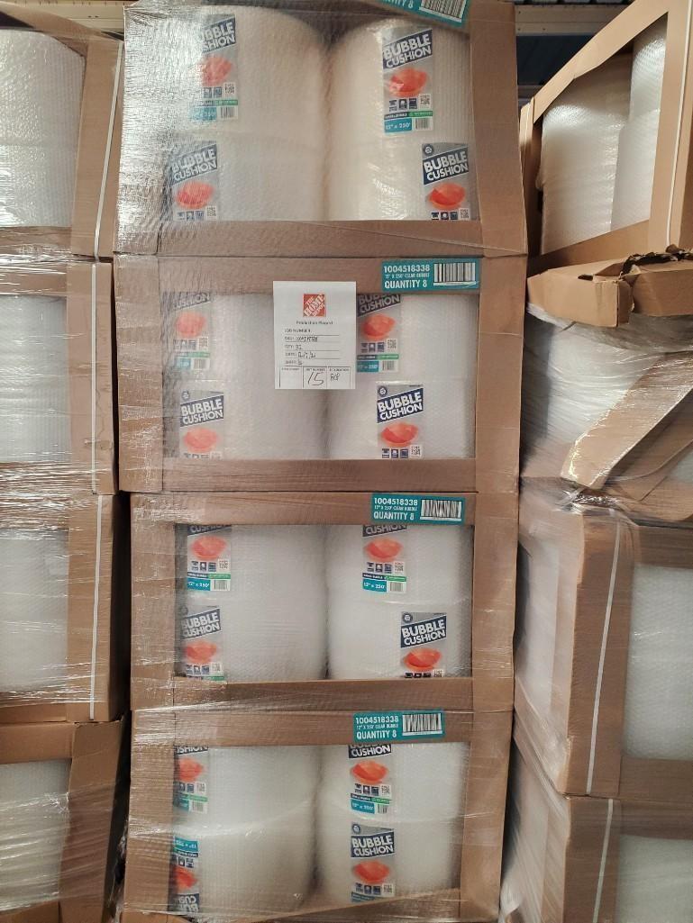 ONE SKID/STACK OF BUBBLE WRAP, 250' X 12" X 3/16", 32 ROLLS PER PALLET